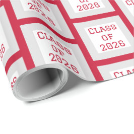 Rote und Weiße Abschluss-Verpackungspapier | 2026 Geschenkpapier