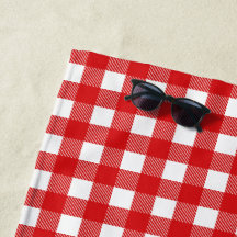 Rote und weiße Buffalo-Karos Kariert