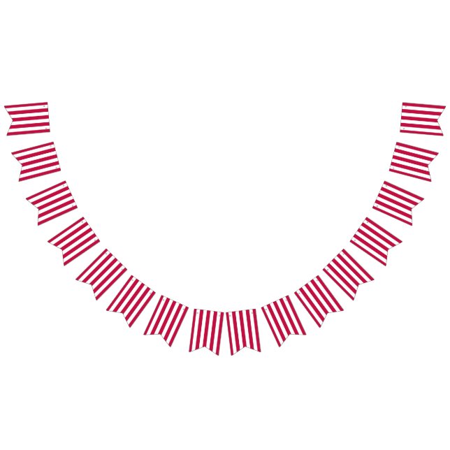 Rote und weiße gestanzte Jagdfahnen Wimpelkette (Alle)