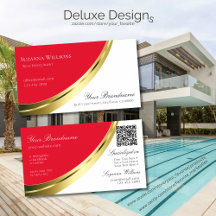 Rote und weiße Golddekoration mit QR-Code