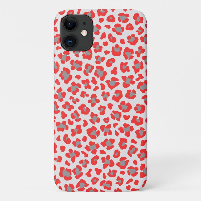 Rote und weiße Grafik Case-Mate iPhone Hülle (Rückseite)