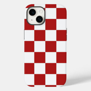 Rote und weiße karierte Muster iPhone 8 Plusfall Case-Mate iPhone 14 Hülle