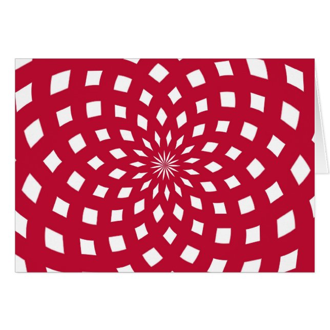 Rote und weiße Karte (Vorderseite (Horizontal))