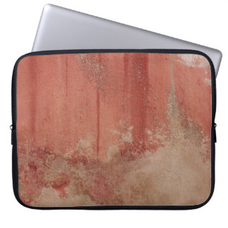 ROTE UND WEISSE KONKRETE WAND LAPTOPSCHUTZHÜLLE