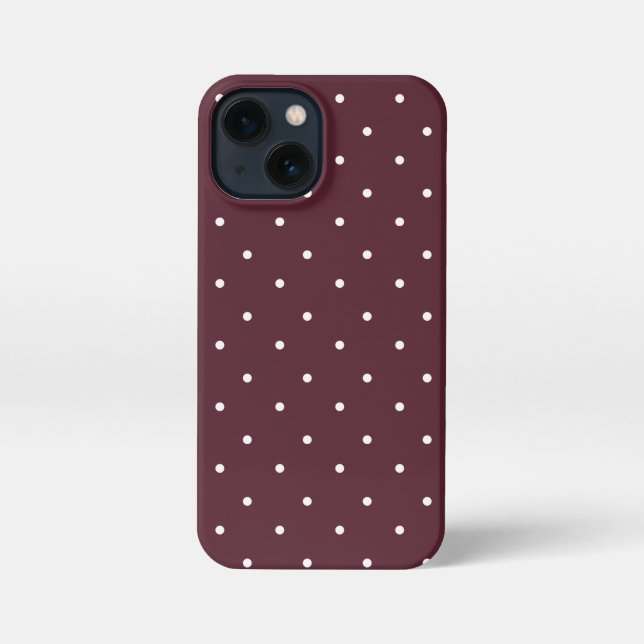 Rote und weiße Polka Dots Telefonfälle iPhone Hülle (Rückseite)