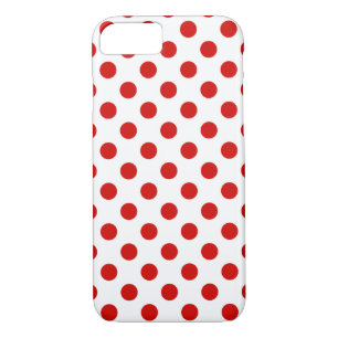 Rote und weiße Polka-Punkte Case-Mate iPhone Hülle
