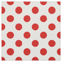 Rote und weiße Polka-Punkte Stoff