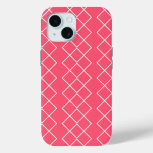 Rote und weiße Quadrate Case-Mate iPhone Hülle
