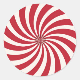 ROTE UND WEISSE SPIRALWEINKÖRPER RUNDER AUFKLEBER