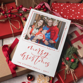 Rote und weiße Sterne 2 Fotos Frohe Weihnachten