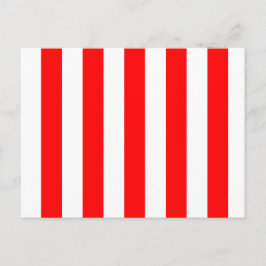 Rote und weiße Streifen Postkarte