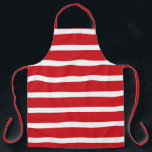 Rote und weiße Streifen Schürze<br><div class="desc">Ein rot-weißes Streifen Muster besteht aus abwechselnden horizontalen Bänder in Rot-Weiß-Farben,  wodurch ein visuell auffälliges und klassisches Design entsteht,  das oft mit Fahnen,  Bonbons und Weihnachtsthemen assoziiert wird. Dieses zeitlose Muster ruft ein Gefühl von Kühnheit und Einfachheit hervor.</div>