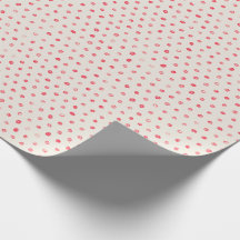Rote und weiße Wasserfarben Polka Dots Holiday