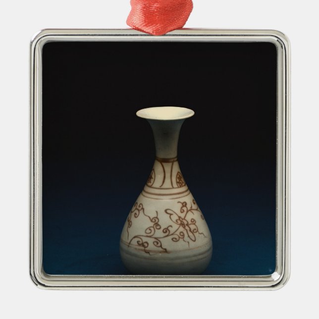 Rote underglaze Flasche durch Yuhachan Silbernes Ornament (Vorne)