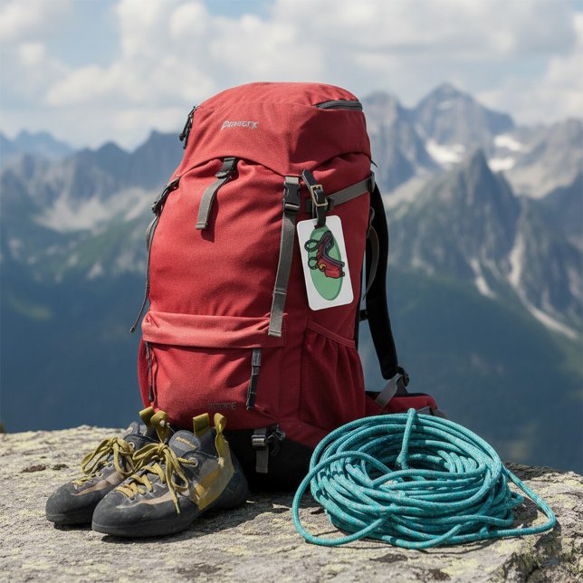 Rote Untersetzer Roller Ride Gepäckanhänger (Von Creator hochgeladen)
