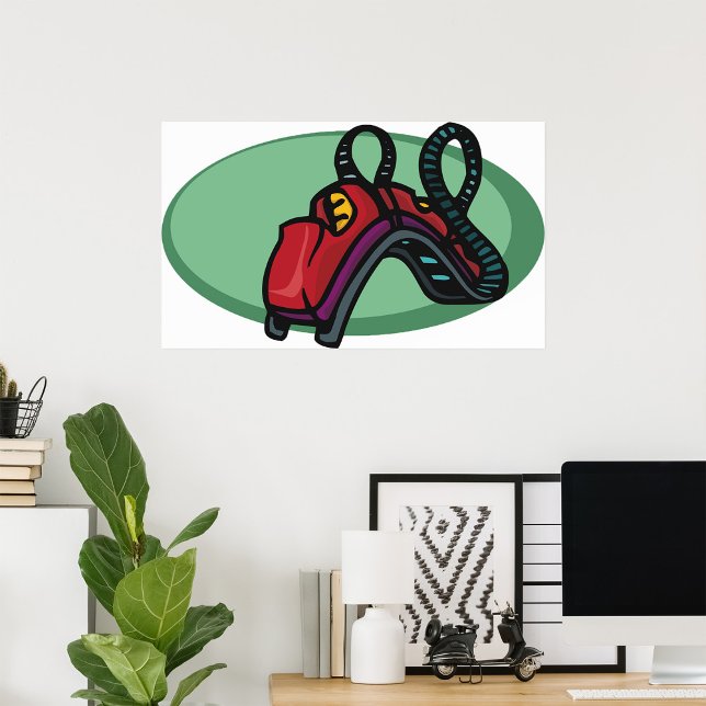 Rote Untersetzer Roller Ride Poster (Von Creator hochgeladen)