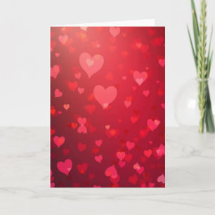 Rote Valentinsherzen Karte