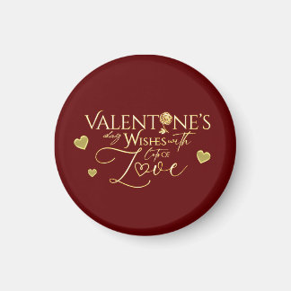 Rote Valentinstag-Geschenke Magnet
