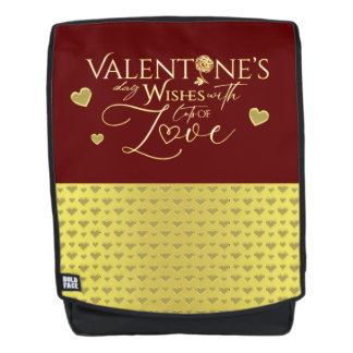 Rote Valentinstagsgeschenke Rucksack