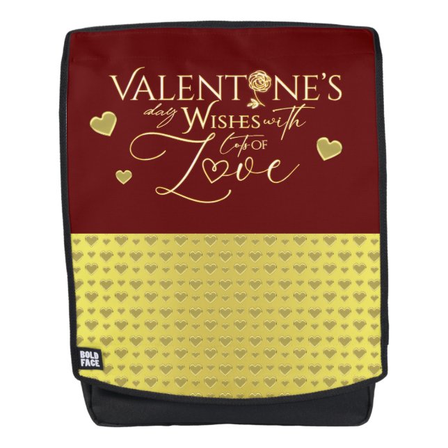 Rote Valentinstagsgeschenke Rucksack (Vorderseite)