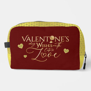Rote Valentinstagsgeschenke Waschbeutel