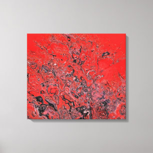 Rote Verwirrtheit Leinwanddruck