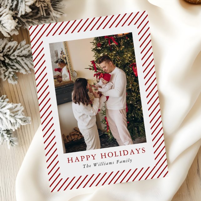 Rote Vintage-Familie Fünf Fotos Weihnachten (Von Creator hochgeladen)