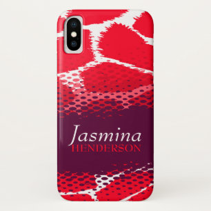 Rote violette Grafik-Tierdruck-iPhone-Hülle Case-Mate iPhone Hülle