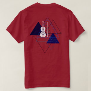 Rote Violine mit minimalem und modernem Namen Viol T-Shirt