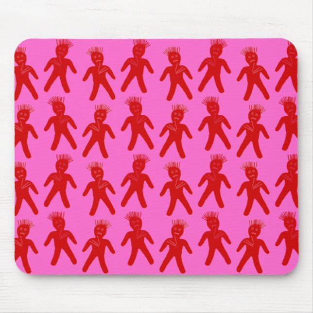 Rote Voodoo Dolls Mousepad (Vorne)