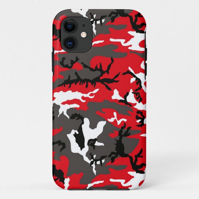 Rote Waldtarnung Case-Mate iPhone Hülle (Rückseite)