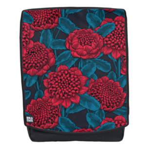 Rote Waratah-Blume Rucksack