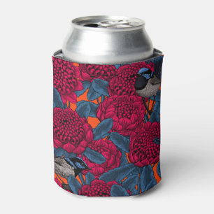 Rote Waratah und Feen Dosenkühler