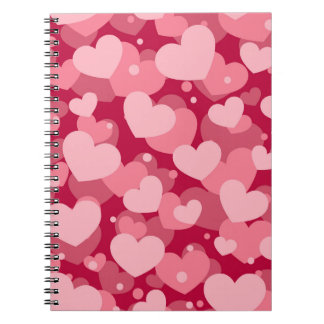 ROTE WASSERFARBHÄRZTE DER LIEBE NOTIZBLOCK