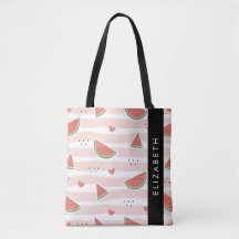 Rote Wassermelonen, Herz, Streifen, Ihr Name