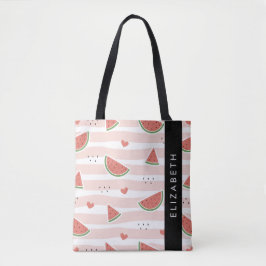 Rote Wassermelonen, Herz, Streifen, Ihr Name