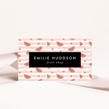 Rote Wassermelonen, Herz, Streifen, Ihr Name