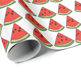 Rote Wassermelonenstücke Geschenkpapier