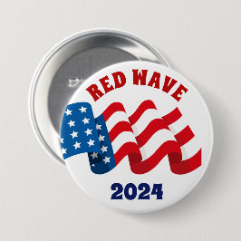 ROTE WAVE 2018 REPUBLIKANISCHE WAHL BUTTON
