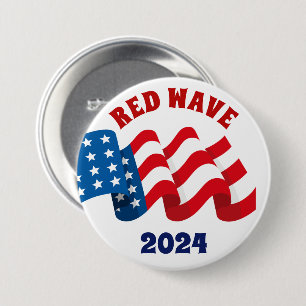 ROTE WAVE 2018 REPUBLIKANISCHE WAHL BUTTON