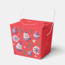 "Rote Weihnachtsbaumkugel- und Glocken-Geschenkver