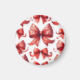 Rote Weihnachtsbögen Magnet