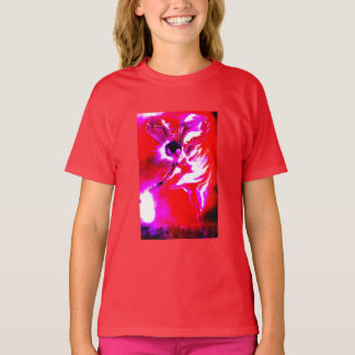 Rote Weihnachtsfee festliche Freude T-Shirt