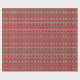 Rote Weihnachtsfeier Geschenkpapier