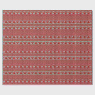 Rote Weihnachtsfeier Geschenkpapier