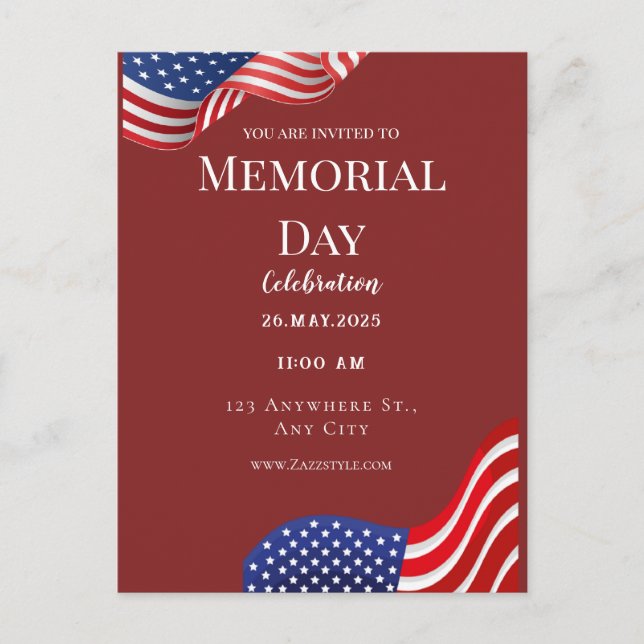 Rote Weihnachtskarte Feiertagspostkarte (Vorderseite)