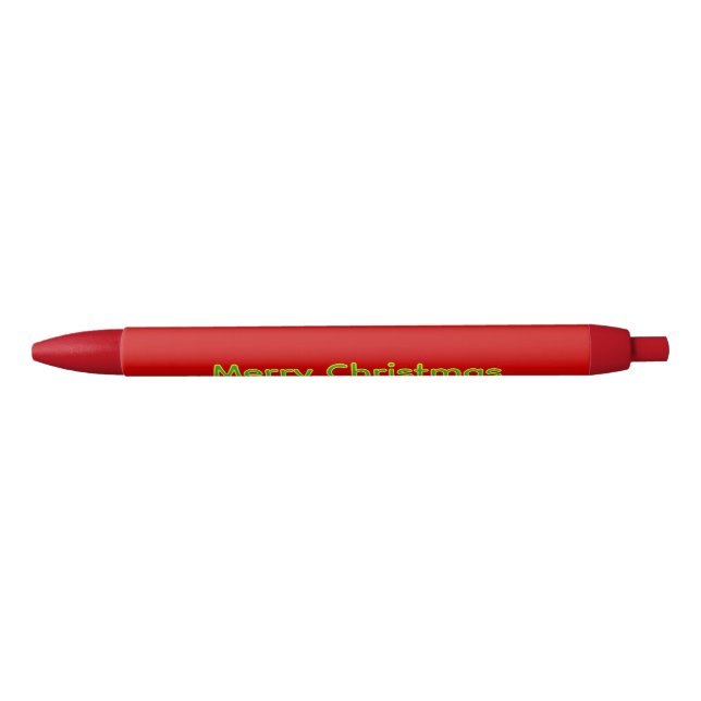 Rote Weihnachtswunschliste Kugelschreiber (Vorderseite)
