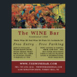 Rote Weinberge, Van Gogh, Bar/Weinkeller Poster<br><div class="desc">Rote Weinberge,  Van Gogh,  Bar/Weinkellerei-Werbeplakat vom Business Card Store.</div>