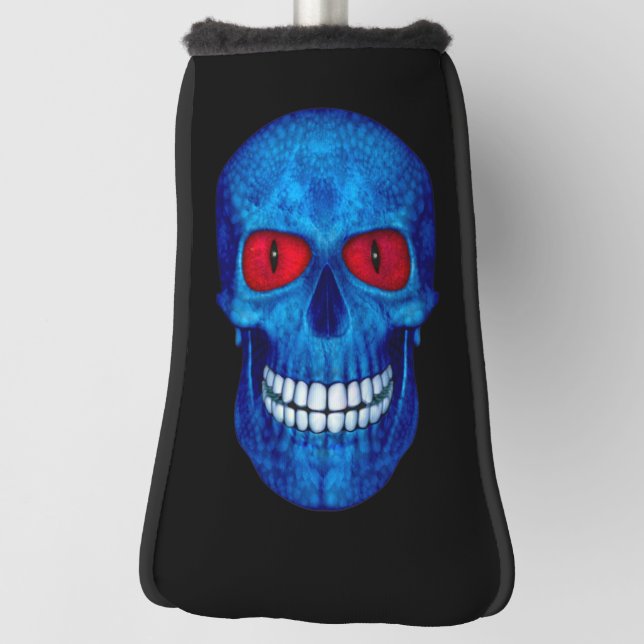 Rote weiße Blau USA-Zombie-Schädel-   Golf Headcover (Rotieren 90)