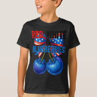 Rote Weiße Blaubeeren Lustig Patriotisch Retro Usa